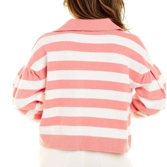 NWT Tanya Taylor Maisie Knit Top Salmon Rose Sweater 2X - Picture 6 of 13